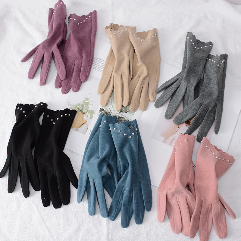 Title 6, Womens Gloves Autumn and Winter Thin Warm-Keep...