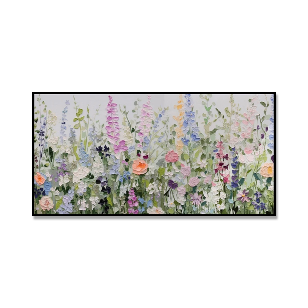 Handmade Knife Flowers Oil Painting Image On Canvas Without Border Picture Wall Art Decoration Retro Abstract For Home Room Decor