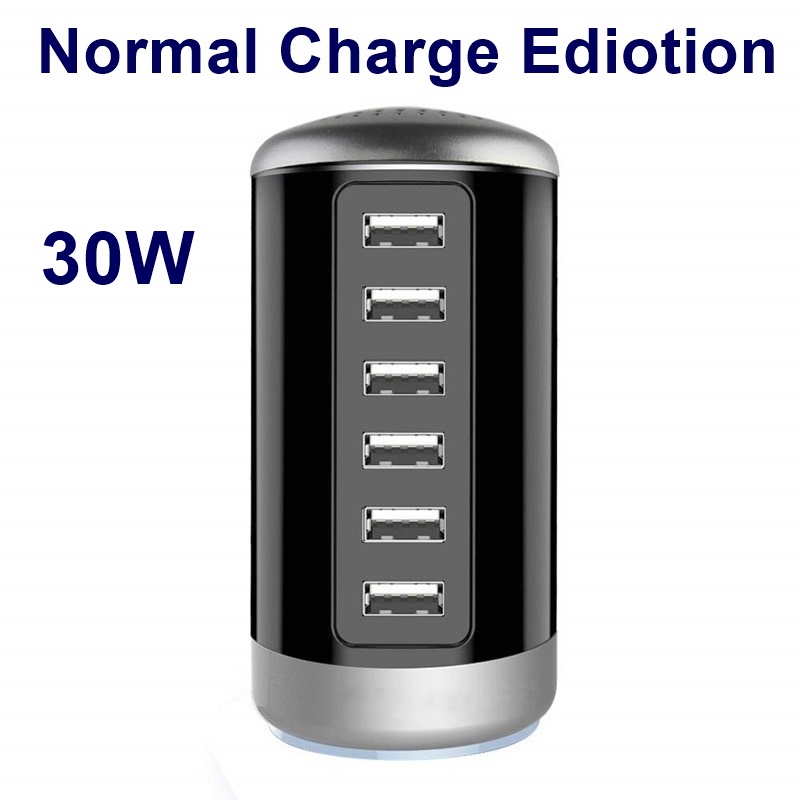 USB C lading stasjon med 6Ports Mobile Phone lader - Bilde 1