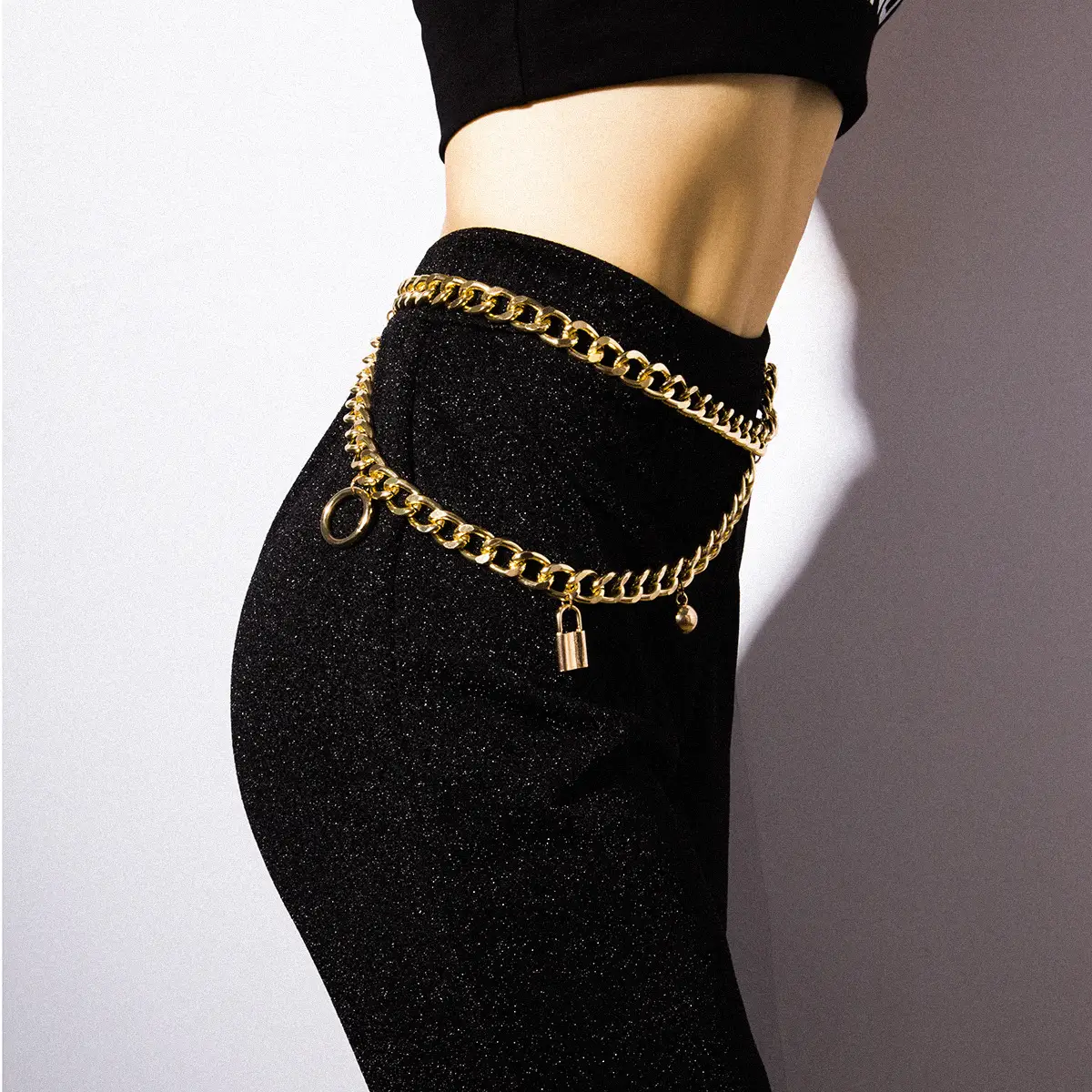 European And American Cross-border Jewelry, Personalized Temperament, Chain Bead Waist Ornament
