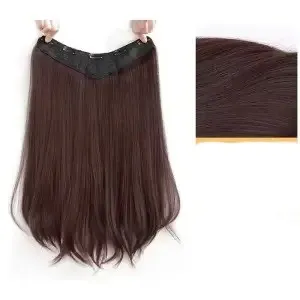 Hair Increment, Traceless, Micro Curly Wig, Female Dark Brown - Shop at LoveMi