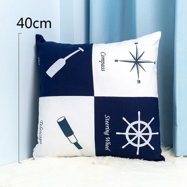 Creative And Cute Cartoon Cushion With Deep Blue Ocean Decoration Helmsman - Shop at LoveMi