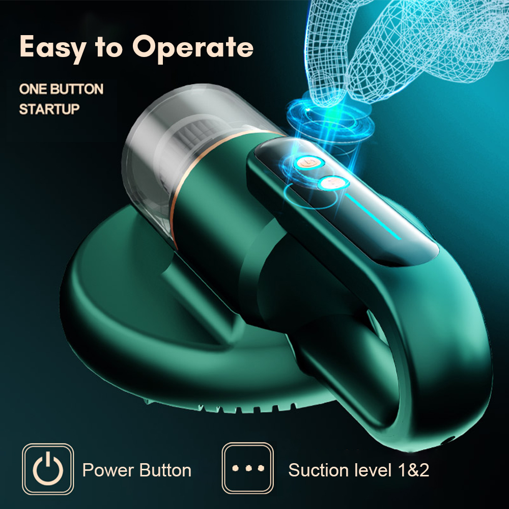 Household Bed Vacuum Cleaner, Ultraviolet Mite Remover, Odor Removal — foto 5