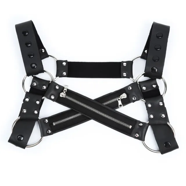 Zippered Clothing Men's Appliance Strap Black - Shop at LoveMi