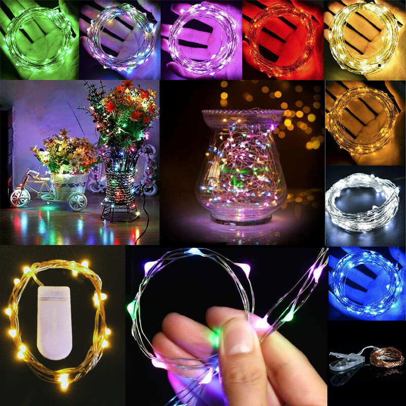 1-30x Fairy Lights Waterproof String DIY Wedding Xmas Party Jars Crafts--Cold — image 9