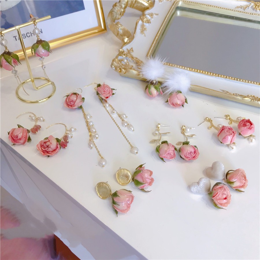 Title 9, Guijin Flower Earpiece French Sweet Dried Flowe...