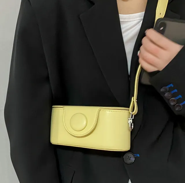 Women's New Simple Box Shoulder Messenger Bag Yellow - Shop at LoveMi