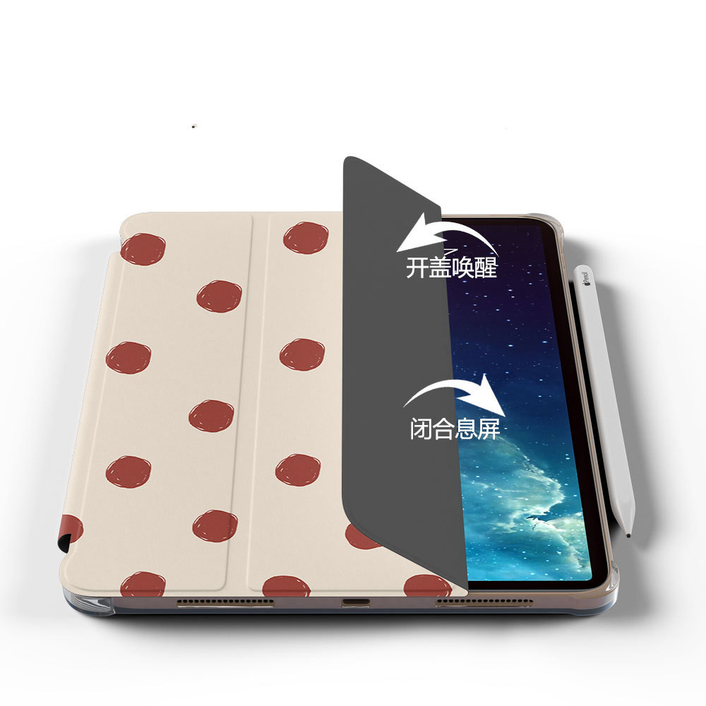 Flip Tri-Fold Pen Tray Silicone Tablet Case — foto 3