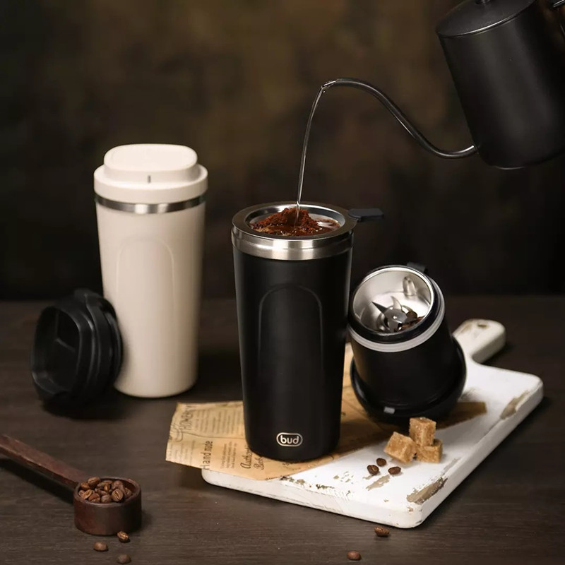 Title 1, Portable Coffee Machine Electric Grinder Integr...