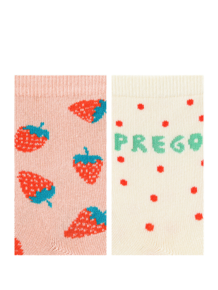 Title 1, Net red personality strawberry cotton socks