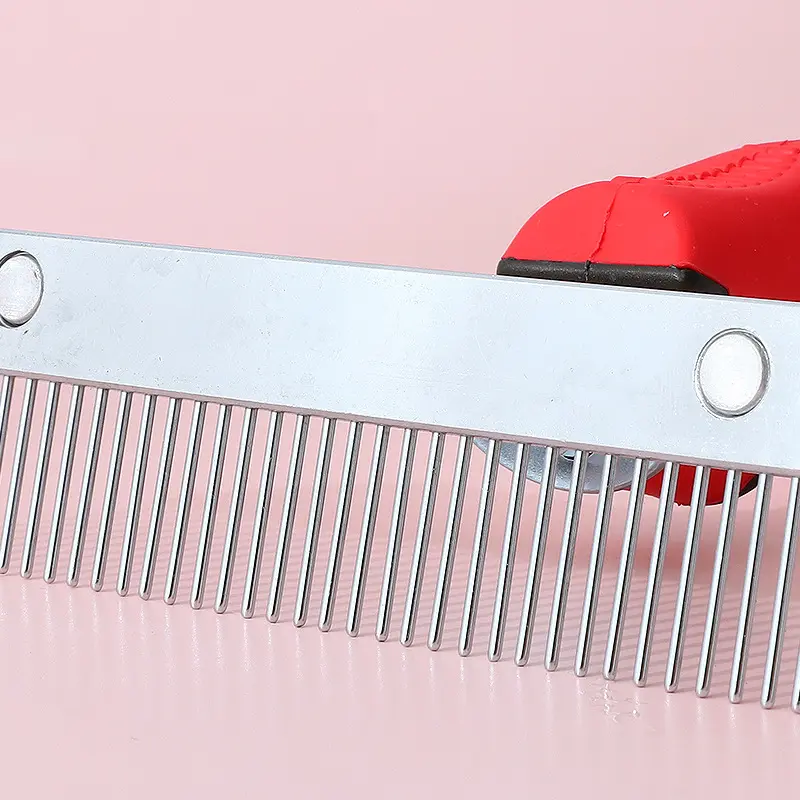 Pet Comb Extra-Large Rake Comb Grooming Brush Deshedding Tool Beauty Comb For Large Dogs Golden Retriever Husky German Shepherd