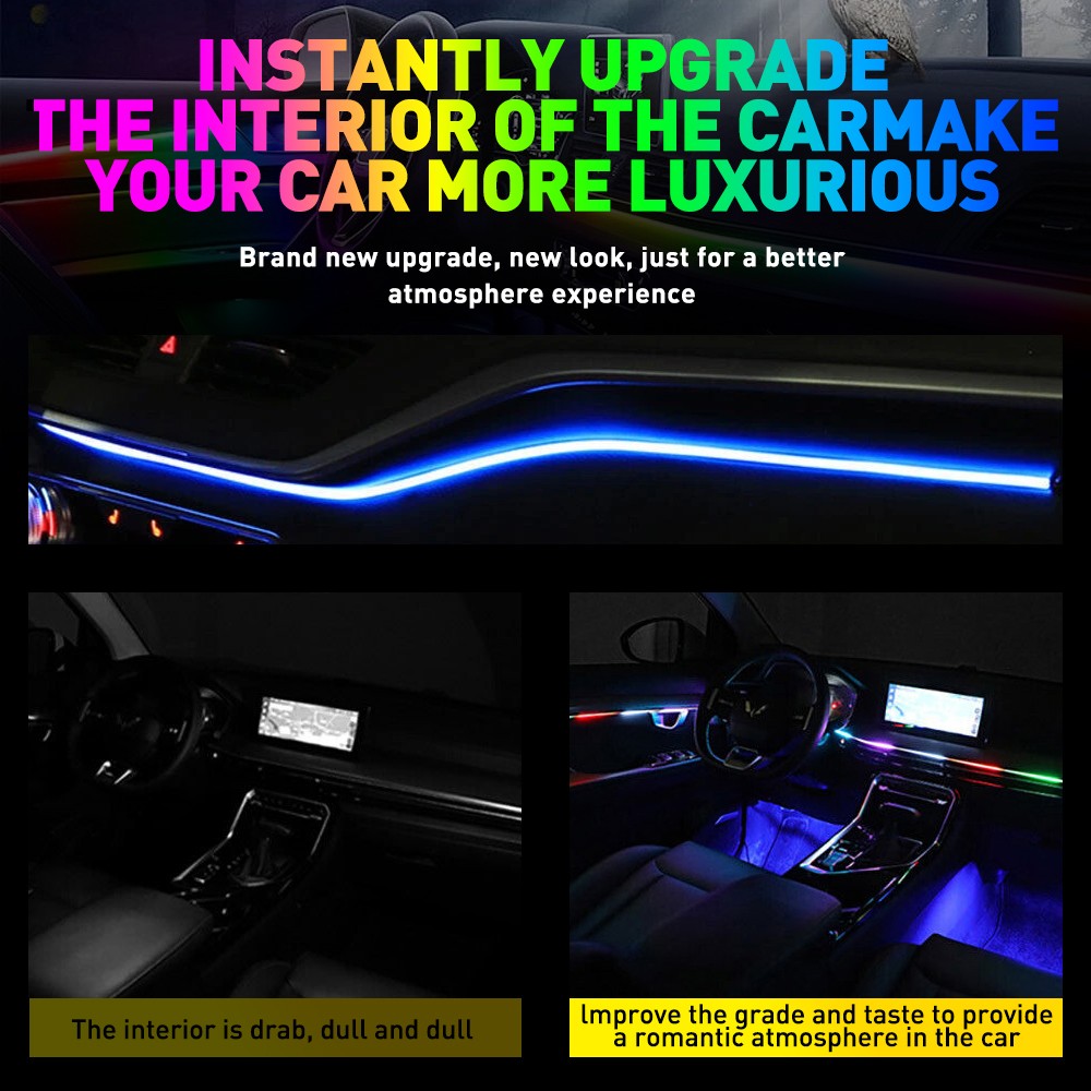 10in1 Full LED Bead Symphony Dream Car Interior Ambient Lighting Wireless Kit UK — image 2