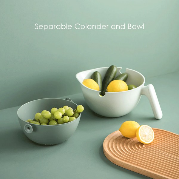 Rotating Colander Separable Colander And Bowl Set