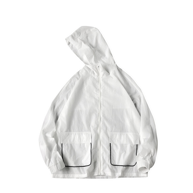 Breathable Jacket Hong Kong Style Loose Shade Hooded Versatile Jacket