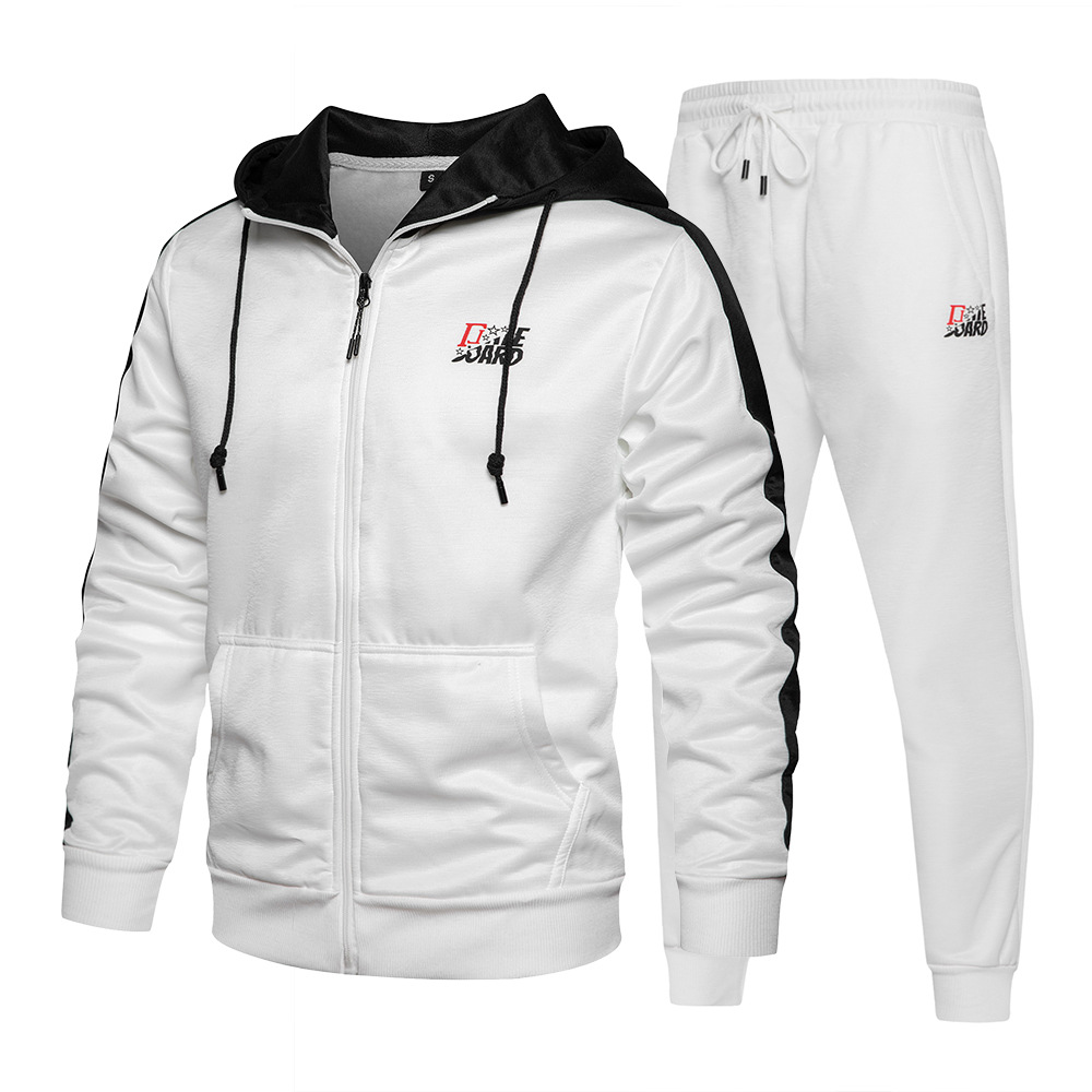 Round Neck Pullover Hooded Sweater Set