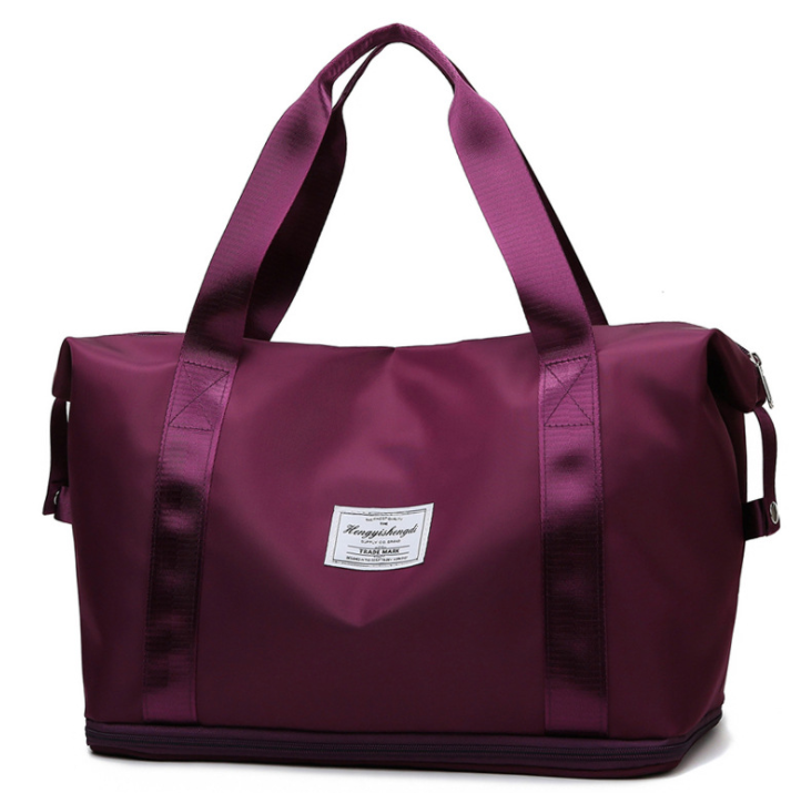 Double-layer Travel Bag Water Repellent Oxford Cloth Portable Women