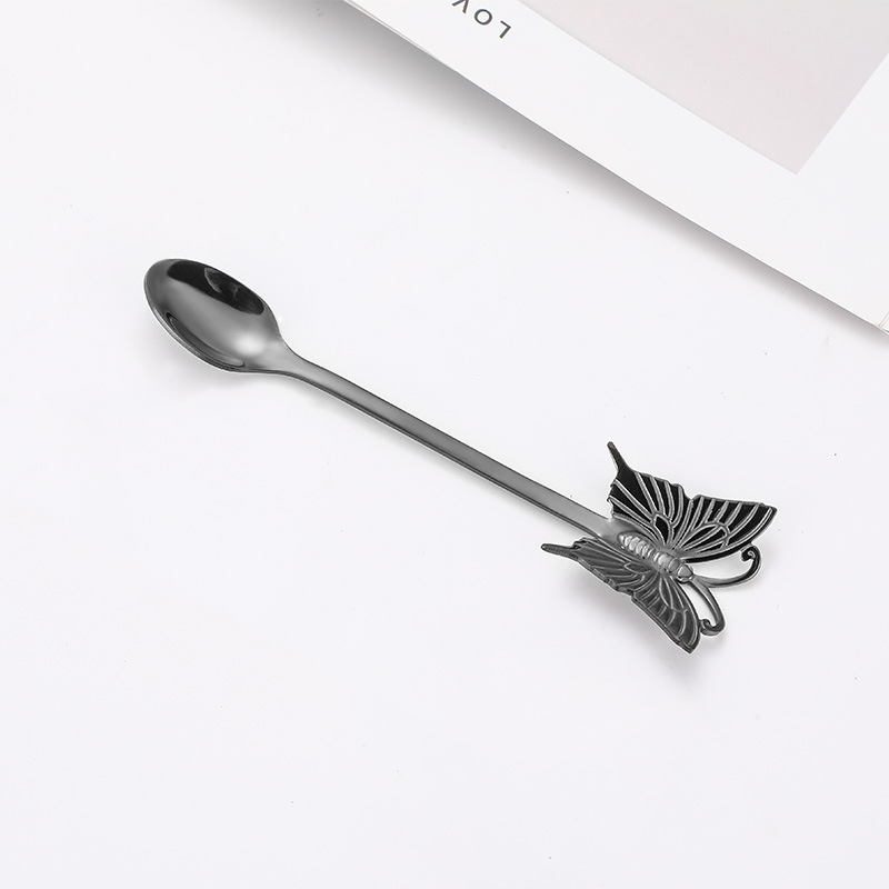 Title 10, Stainless Steel Spoon Fork Gift Cute Cartoon Bu...