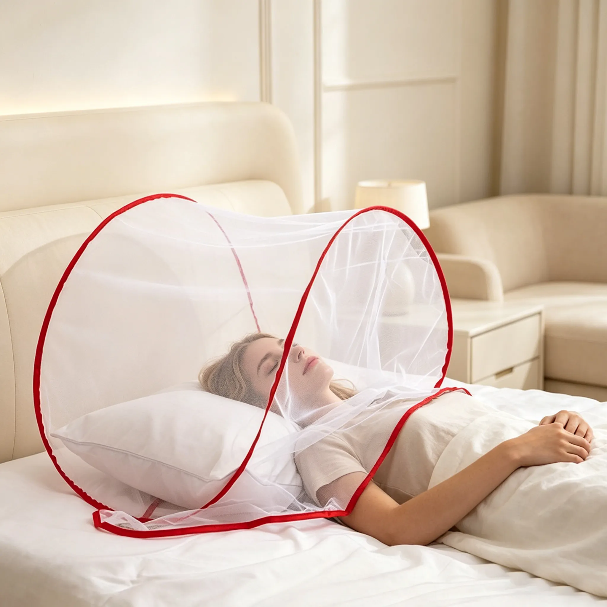Head Mosquito Net Portable Foldable Pillow Tent