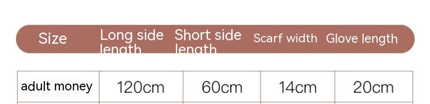 Women's Autumn And Winter Cute Plush Bonnet Thick Warm Scarf Gloves Three-piece Set - Image 7