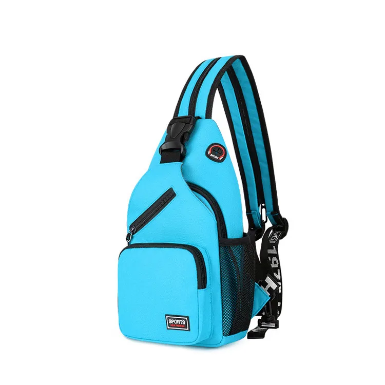 Hot Sports Chest Bags Women Backpack Multifunctional Shoulder Bag - Blue