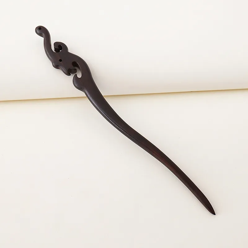 Modern Versatile Antique Jewelry Women's Curly Hair Headwear - Wooden Hairpin7