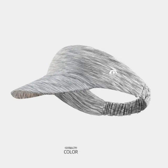 Outdoor Sunscreen Breathable Running Anti sweat Sports Yoga Sunshade Empty Top Hat Flecking Gray - Shop at LoveMi