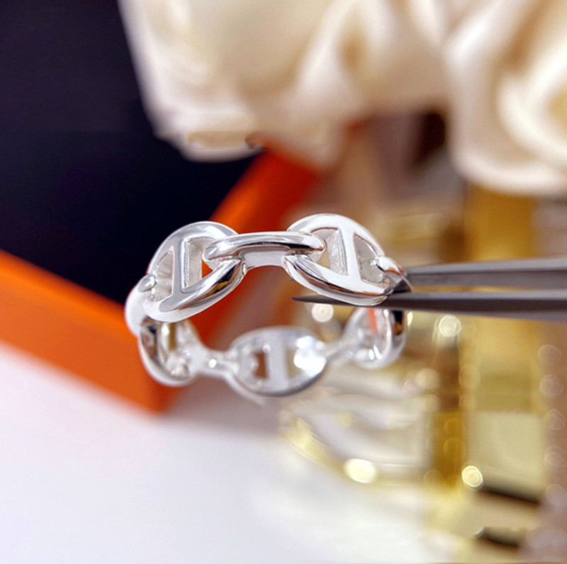 Female Simple Glossy Female  Couple Index Finger Ring