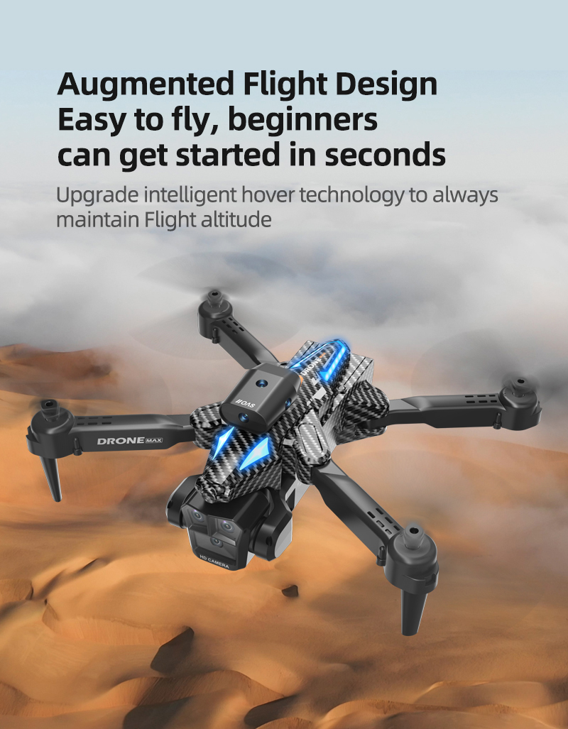 C10 Black - Triple Camera - Dual Electric Drone-BLACK detail