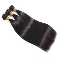 Wigs, Real Human Hair Weaves - Black - View 1