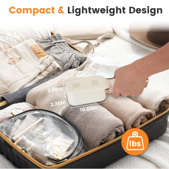 3 In 1 Travel Steamer For Clothes, 1000W Handheld Garment Steamer With 180 Rotating Head - Flat Iron, Hanging & Clip Steamer, Dry Wet Ironing, 20OZ Leak-Proof Tank, Lightweight For Travel Hom