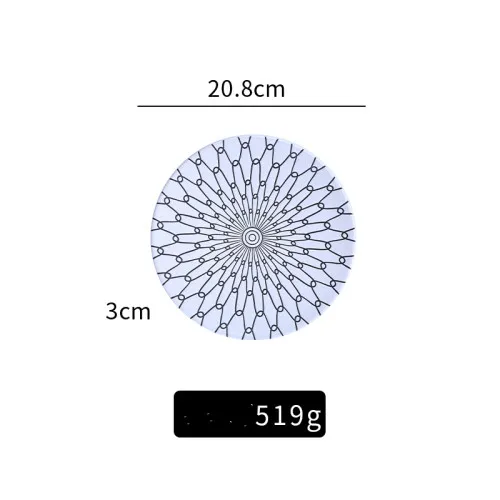 Porcelain Ceramic Plate Creative Home Simple 3Style - Shop at LoveMi