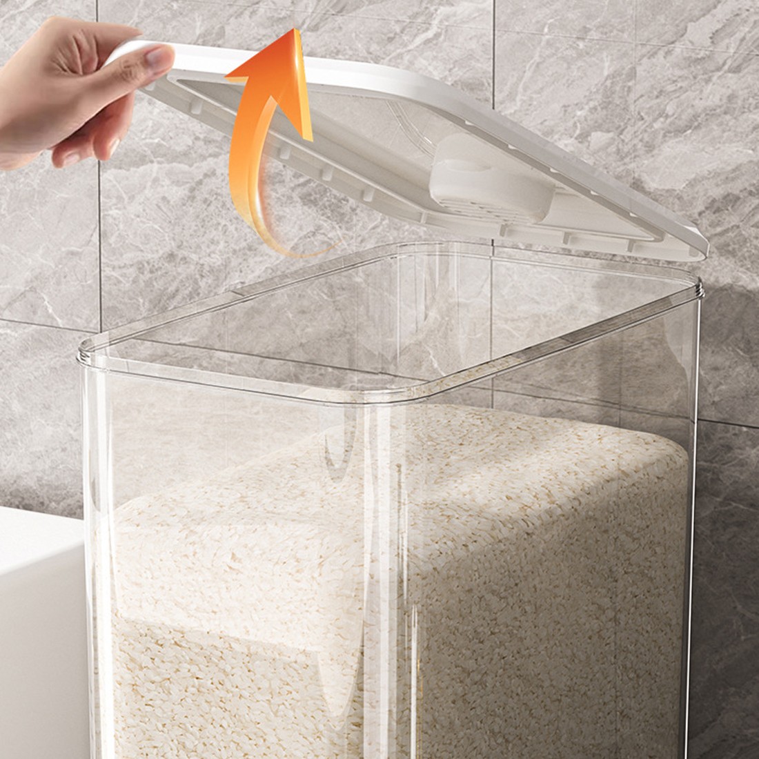 NEW 5&10KG Rice Dispenser Container Cereal Box Dry Food Grain Storage Home UK — image 3
