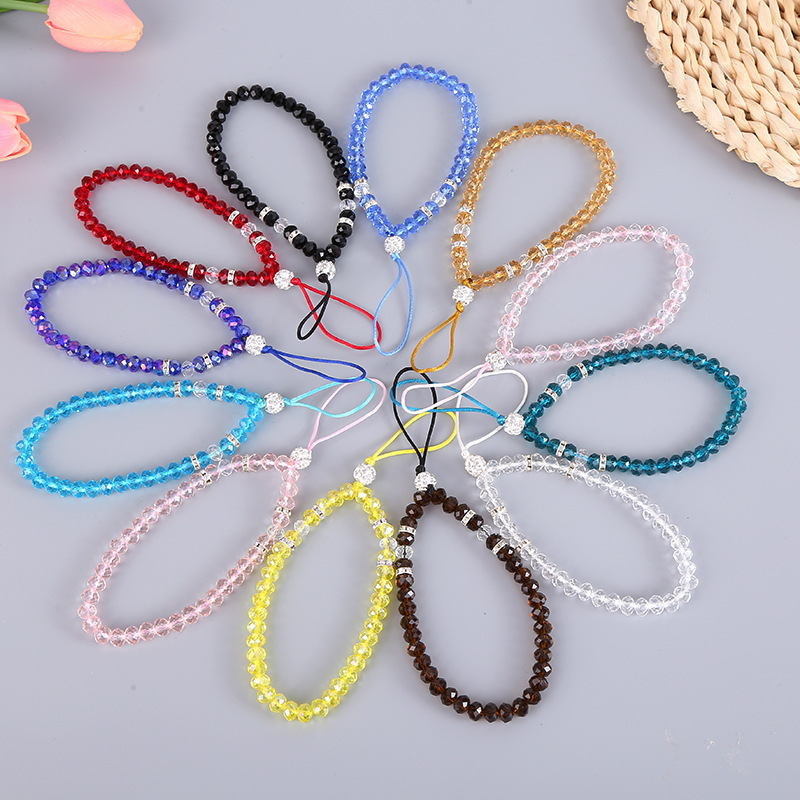 Title 2, Mobile Phone Lanyard Crystal Short Bracelet Pen...