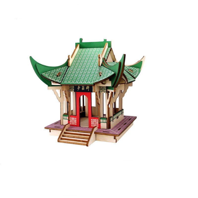 3D Solid Wood Assembled Toys For Architecture 5