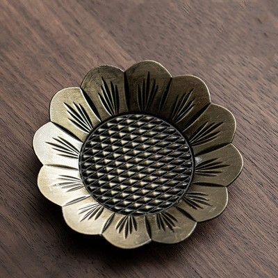 Sunflower coaster bronze