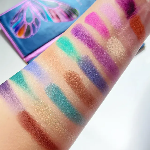 Color Eyeshadow Palette Stage Makeup Sequins Cool Butterfly Plate - Shop at LoveMi