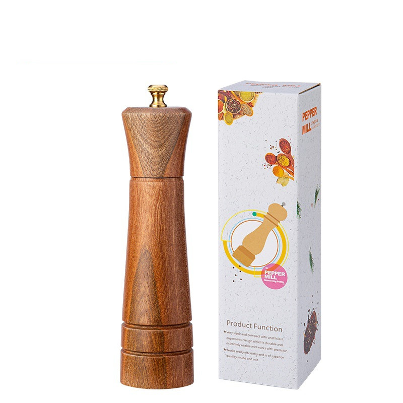 Title 2, Kitchen Household Manual Solid Wood Pepper Powd...