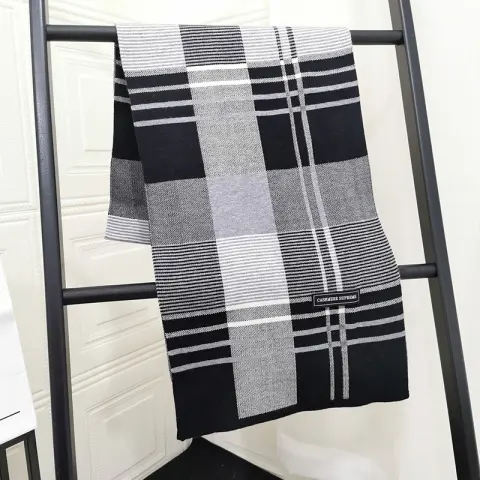 Spring-autumn-winter Knitted Scarf Men Dongdaemun Korean Youth Art