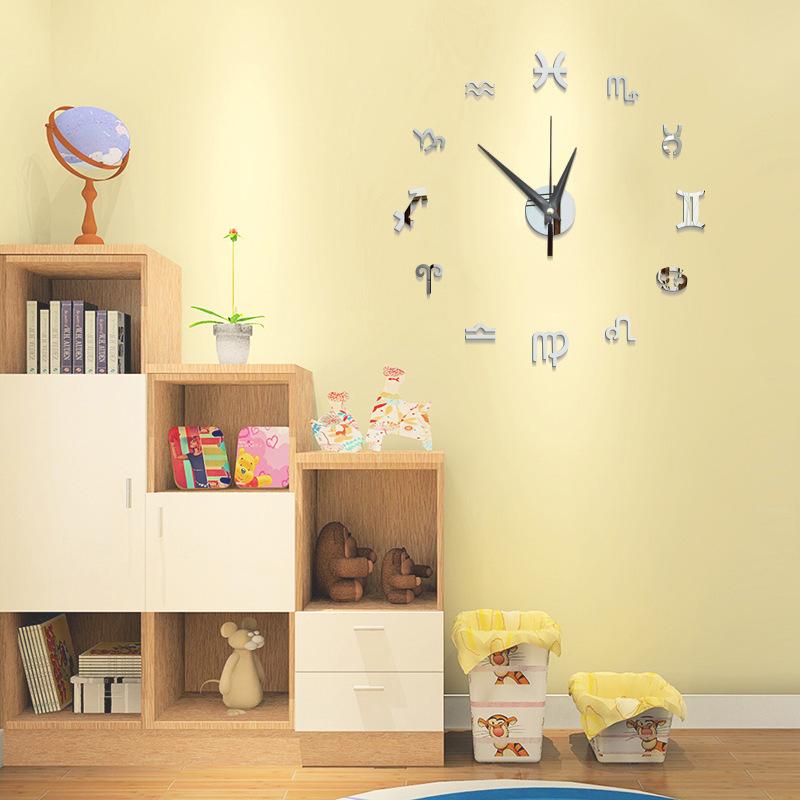 Acrylic Mirror Wall Clock, picture 2 of 6