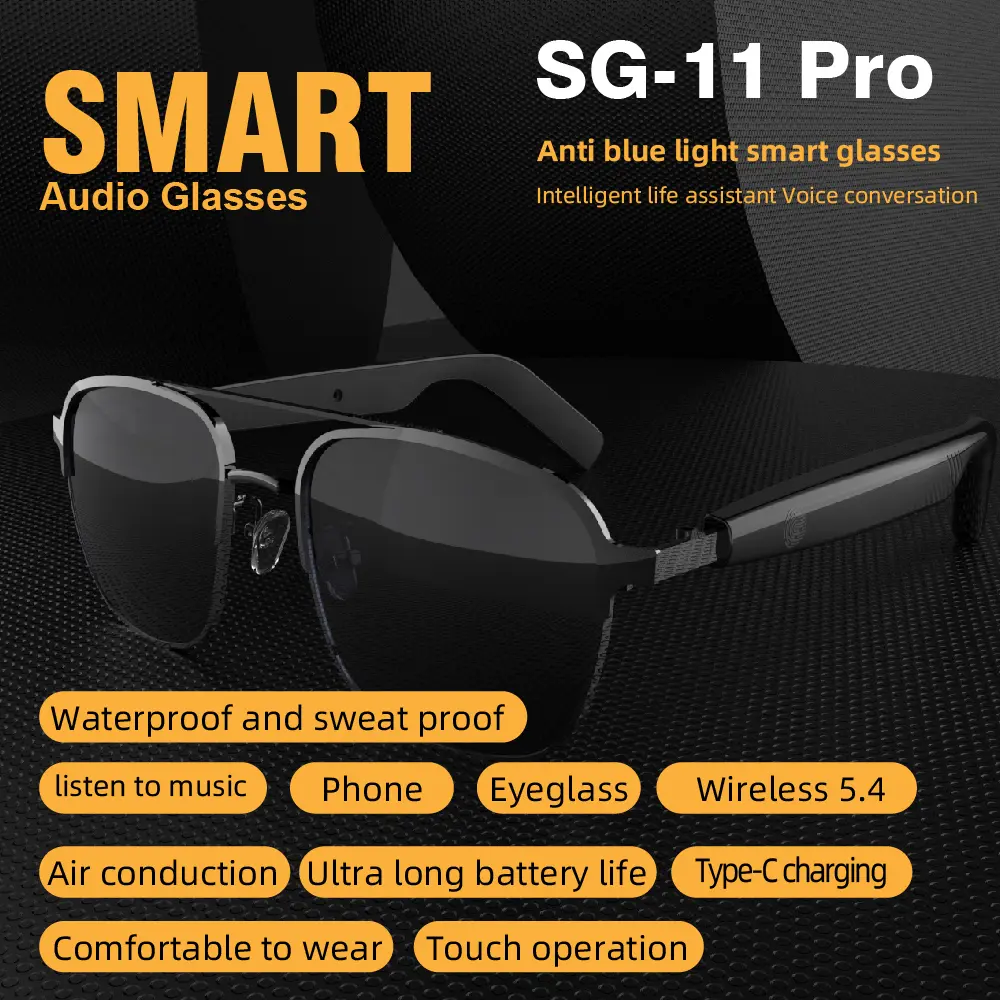 Smart Glasses Smart Eyewear Step Into The World High Definition UV Resistant Lenses HIFI Sound