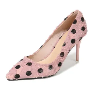 Fashion trend high heels women spring new Korean girl sexy - Pink