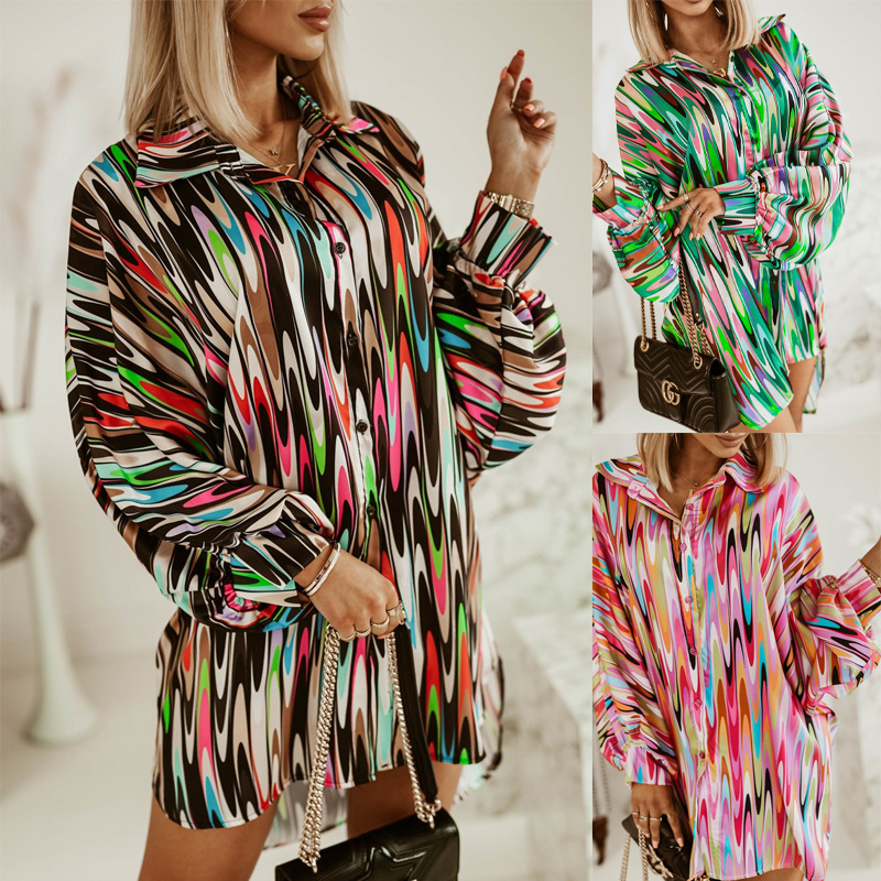 Women's Vintage Print Shirt Top