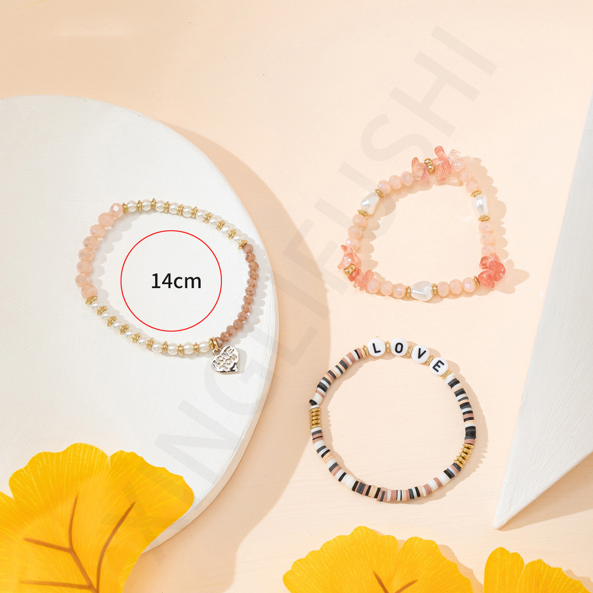 Resort Style Colorful Crystal Beaded Stretch Bracelet