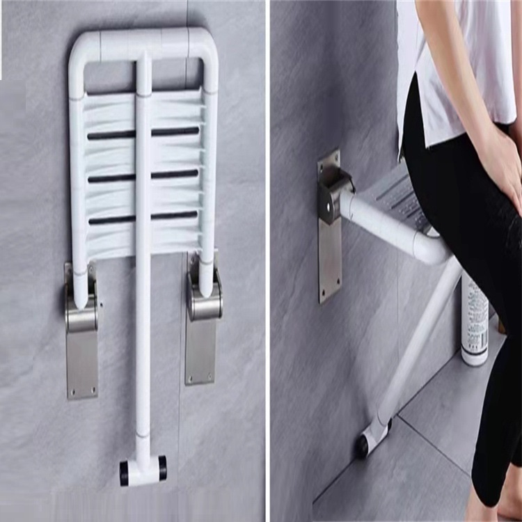 Title 3, Wall-mounted Folding Bath Stool For The Disabled