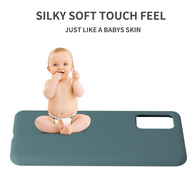 Coque de téléphone intégrale en silicone liquide – bleu cobalt – S21 Ultra