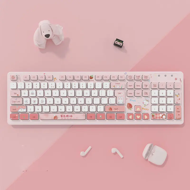 Plastic Wireless Keyboard For Computer
