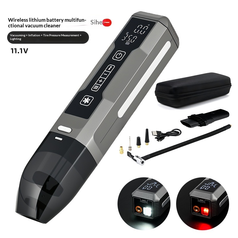 Multifunctional Cordless Car Starter & Tire Inflator Vacuum Cleaner, High Power For Vehicles 7