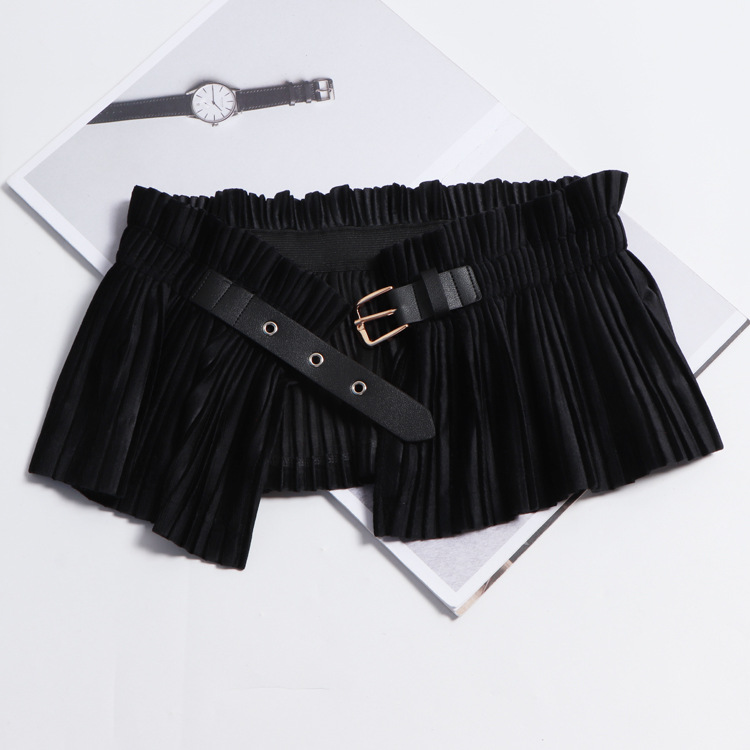 Title 4, Ultra-wide Skirt Belt With Elastic Waistband Co...