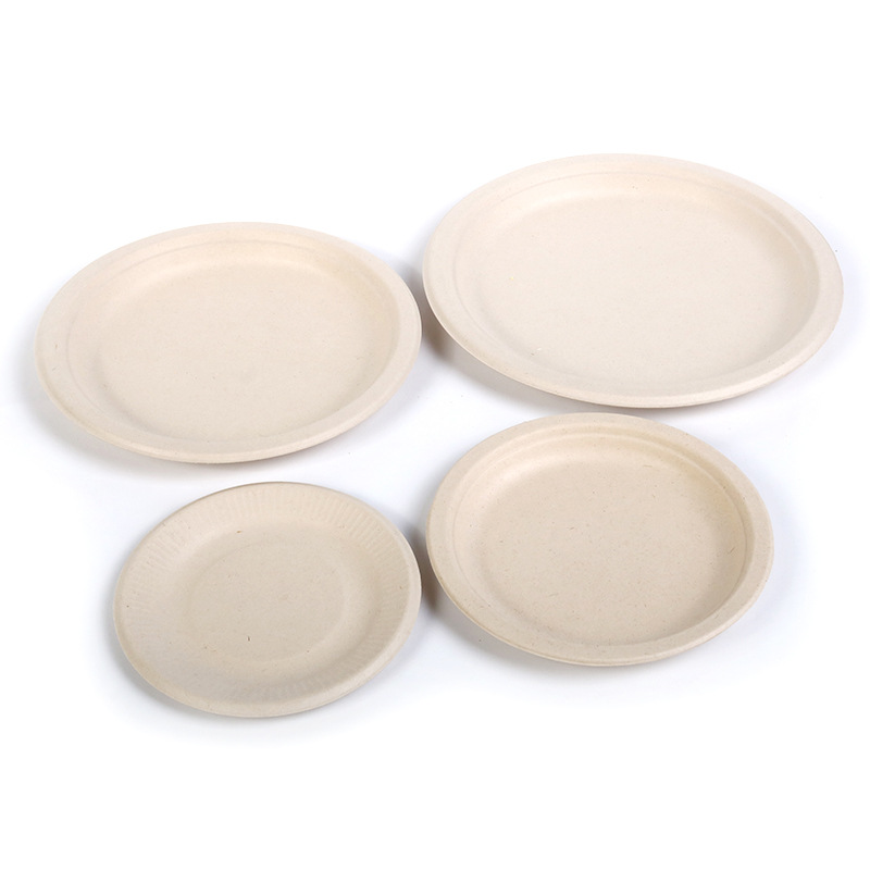 10 Inch Super Strong Paper Plates (Natural color