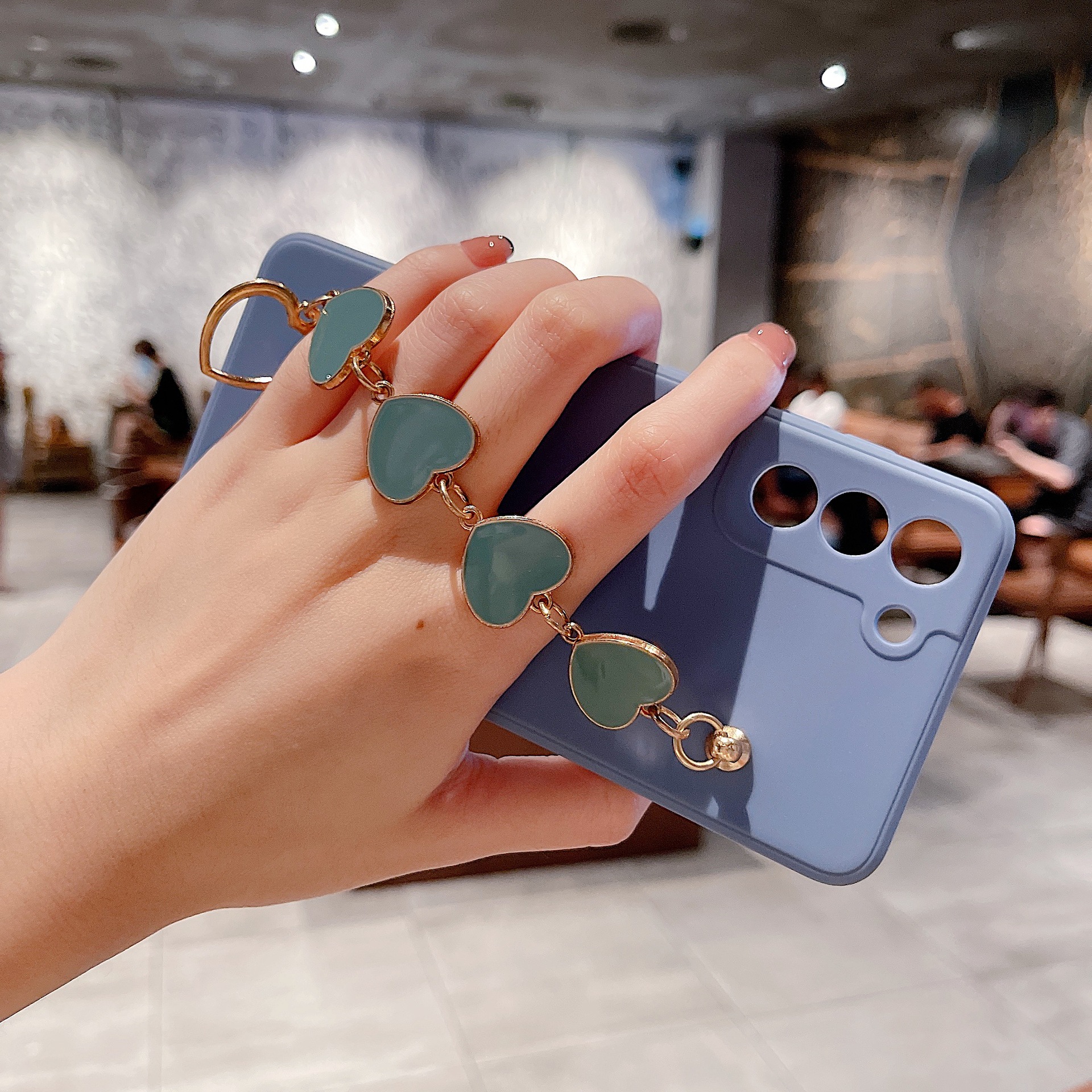 Coque de téléphone Love Chain – noire – S20lite